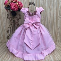 vestido de festa infantil Loise rosa - comprar online