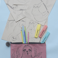 Kit para Colorear Grande en Maxicartuchera Colección Sloth en internet