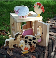 Cubo animales granja - comprar online