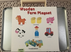 valija granja (wooden farm playset) - comprar online