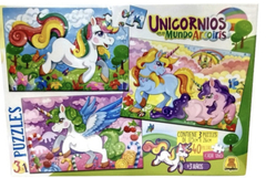 Puzzle unicornio 3x1