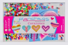 Planchitos Caja Acrílico Corazones 