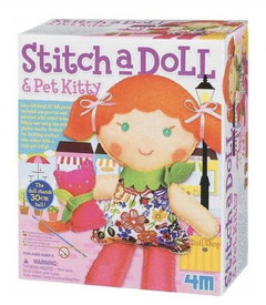 Stitch a doll. COSE TU MUÑECA Y GATITO