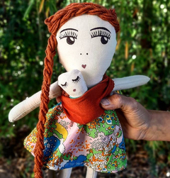 muñeca mamá con wawita