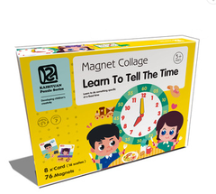 Magnet collage(learn to tell the time)