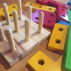 Tetris de madera encastrable - Jugueteria Caleidoscopio