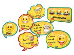 Kit Placas Emoji c/ 9 unids