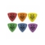 Púas Clayton Duraplex Pick Rounded Triangle Pack X 12 Unidades