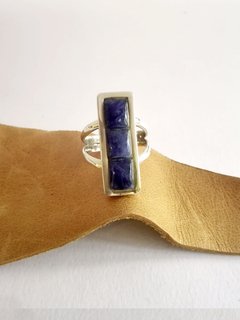 Anillo Lapiz Lazuli - Druna Joyas