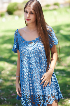 Vestido "Cádiz". Azul