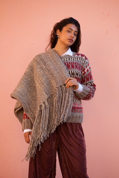 Pashmina “Monte”Grisácea - comprar online