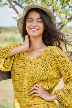 Sweater "Terruño", amarillo oro. - comprar online