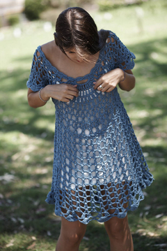 Vestido "Cádiz". Azul en internet