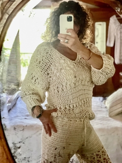 Sweater Catania Blanco - Telar de Campo