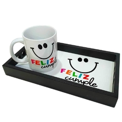SET TAZA CON BANDEJA FELIZ CUMPLE