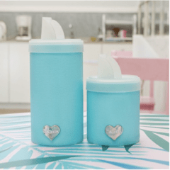 SET TARROS YERBERO + AZUCARERO PASTEL
