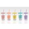 VASO ACRILICO C/SORBETE PASTEL