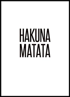 Cuadro Hakuna Matata