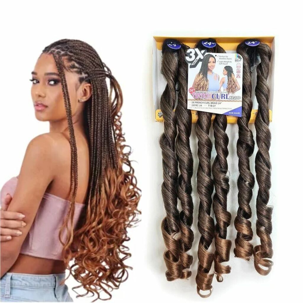 Cabelo Jumbo para trança com cachos nas pontas Boho 210g 60cm