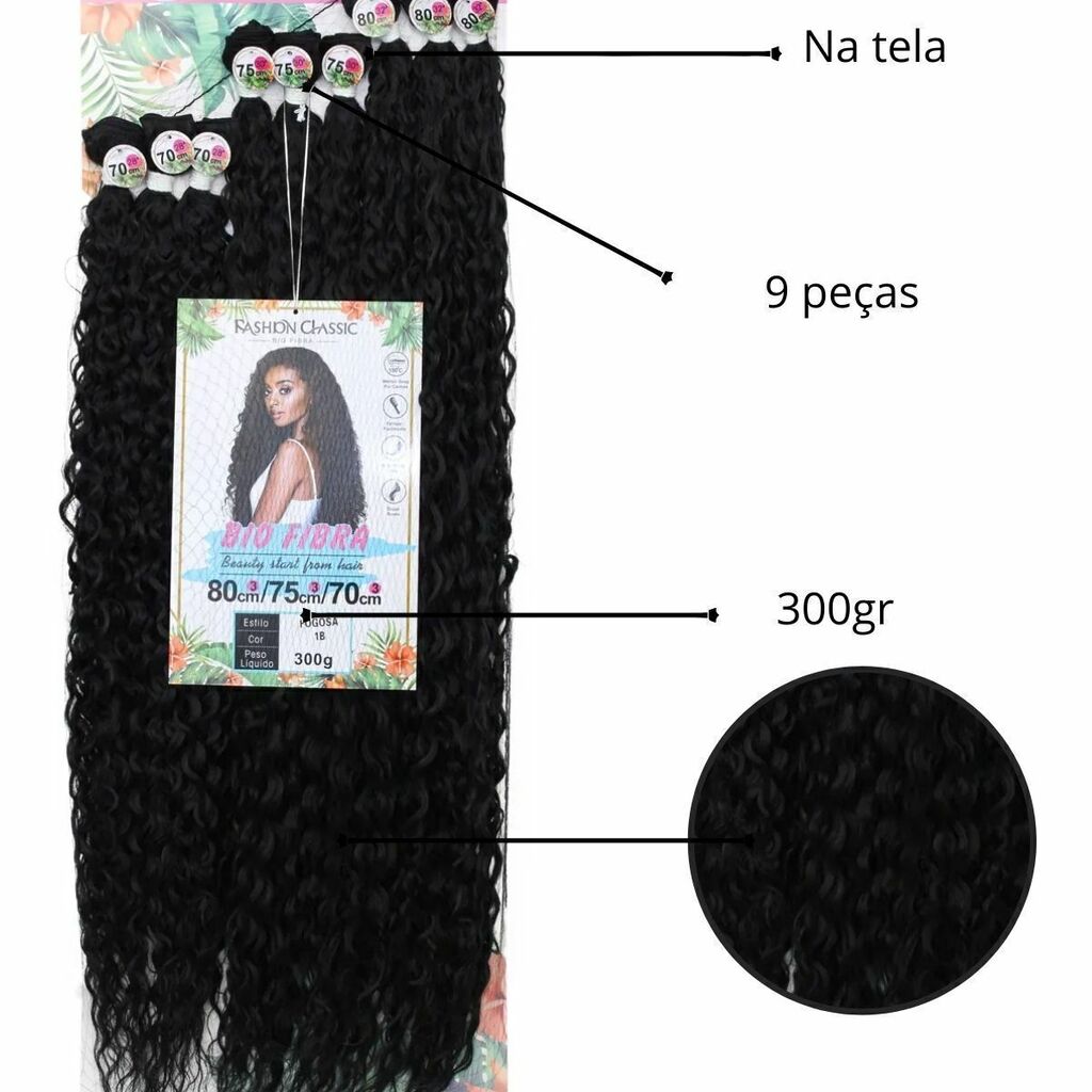 Cabelo Fogosa - Bio Orgânico - 300g - M. Luminada #sp4-27-30