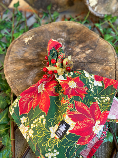 Guardanapo de tecido Flor de Natal - comprar online