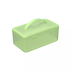 Necessaire Frasqueirinha Verde em um fundo branco.