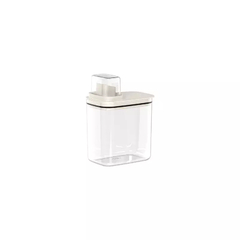 Dispenser com medidor de 1,5L, ideal para organização na lavanderia.