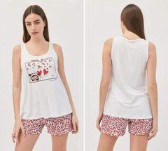 Pijama musculosa c/short-Lovely-Bonjour Lulú (BL2308) - comprar online