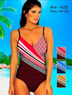 Malla estampada busto cruzado bretel fino-Marson (MRS425)