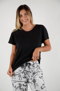 Pijama Liso Pant Estampado-Norale (NO7595)