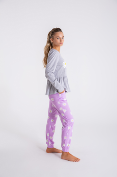 Pijama remera m/l c/ babucha-Flowers-Promesse (PR10050I21)