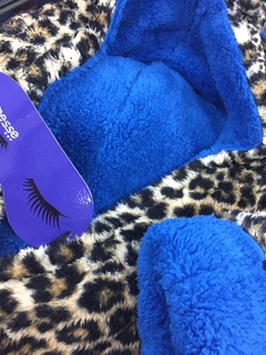 Bata peluche animal print c/ capucha-Promesse (PR10056) - comprar online