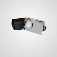 Reloj de Escritorio Metálico con Porta tarjetas - comprar online