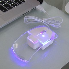 Crystal Mouse con Luz