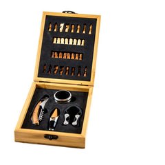 SET DE VINO ECOLÓGICO C/ AJEDREZ - comprar online