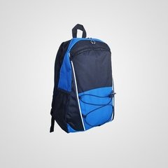 Mochila combinada azul y negro  2232 - kanaan textil