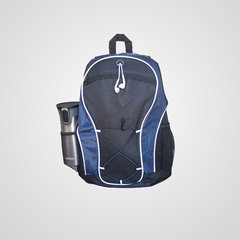 Mochila combinada azul y negro 2706 - comprar online