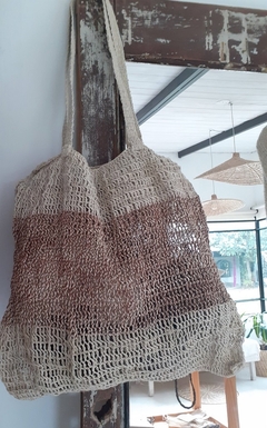 Bolso de chaguar diseño franja ancha - comprar online