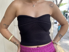 Cropped Coração Preto