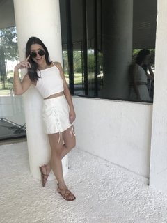 Cropped trapézio Liza - Off White