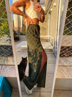 Calça Antonia - Verde Militar - Malka atelier