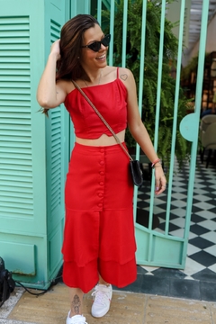 Top Clau - Vermelho - Malka atelier