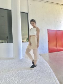 Cropped trapézio Liza - Off White na internet