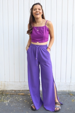 Top Clau -Roxo - Malka atelier