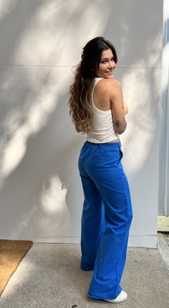 Wide Leg Azul - loja online