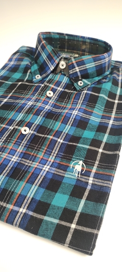 Camisa Leñadora Azul - comprar online