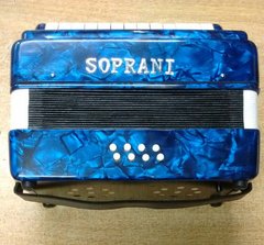 Soprani Spgde Acordeon De 22 Teclas Y 8 Bajos Azul - comprar online