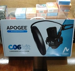 Apogee C-06 Kit Microfono Condenser + Soporte + Antipop + Cables - EdenLP Instrumentos Musicales