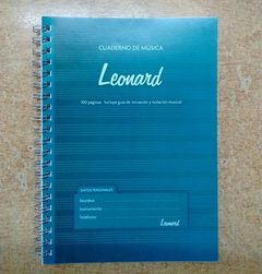 Leonard LND50 Cuaderno Pentagramado Espiralado De 50 Hojas