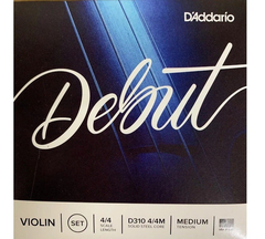 Daddario Debut D310 4/4m Encordado Medium Para Violin 4/4